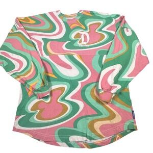 Disneyland Resort Swirl Spirit Jersey Pullover Long Sleeve Size Small